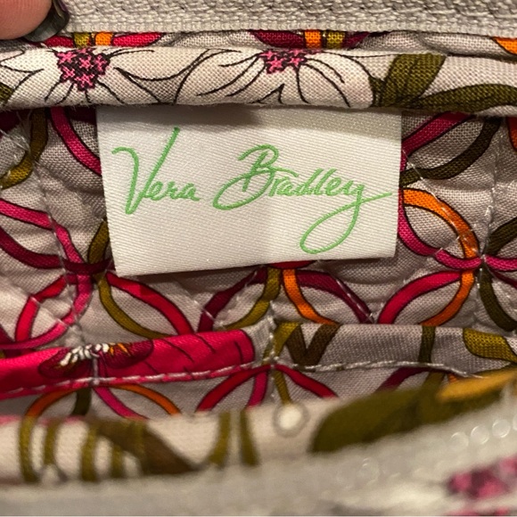 Vera Bradley Hobo Shoulder Purse Bag Tea Garden Floral Pattern Print Retired EUC - Picture 6 of 7